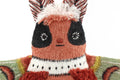 Moth embroidered doll kit by Kiriki Press, a level 3 screen printed pattern on cotton