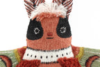 Moth embroidered doll kit by Kiriki Press, a level 3 screen printed pattern on cotton