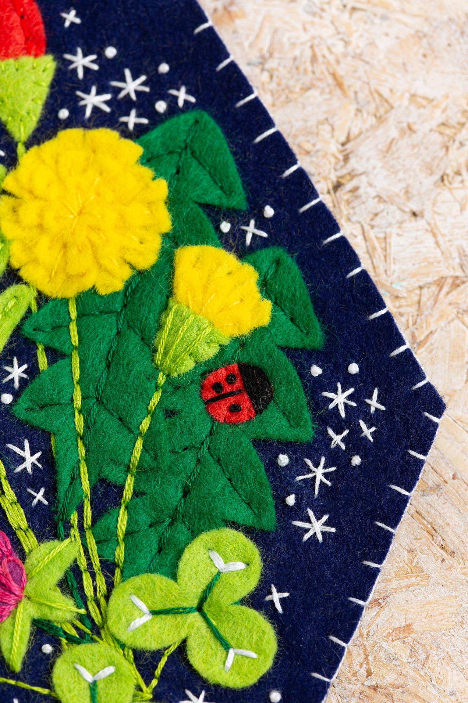 Wildflower Pennant felt craft kit from The Stitch