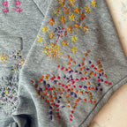 Hanabi sashiko style visible mending transfers, four designs per pack
