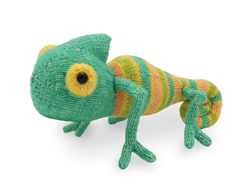 Casper Chameleon amigurumi knitting kit by Hardicraft