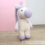 Dolly unicorn amigurumi crochet kit in marbled yarn