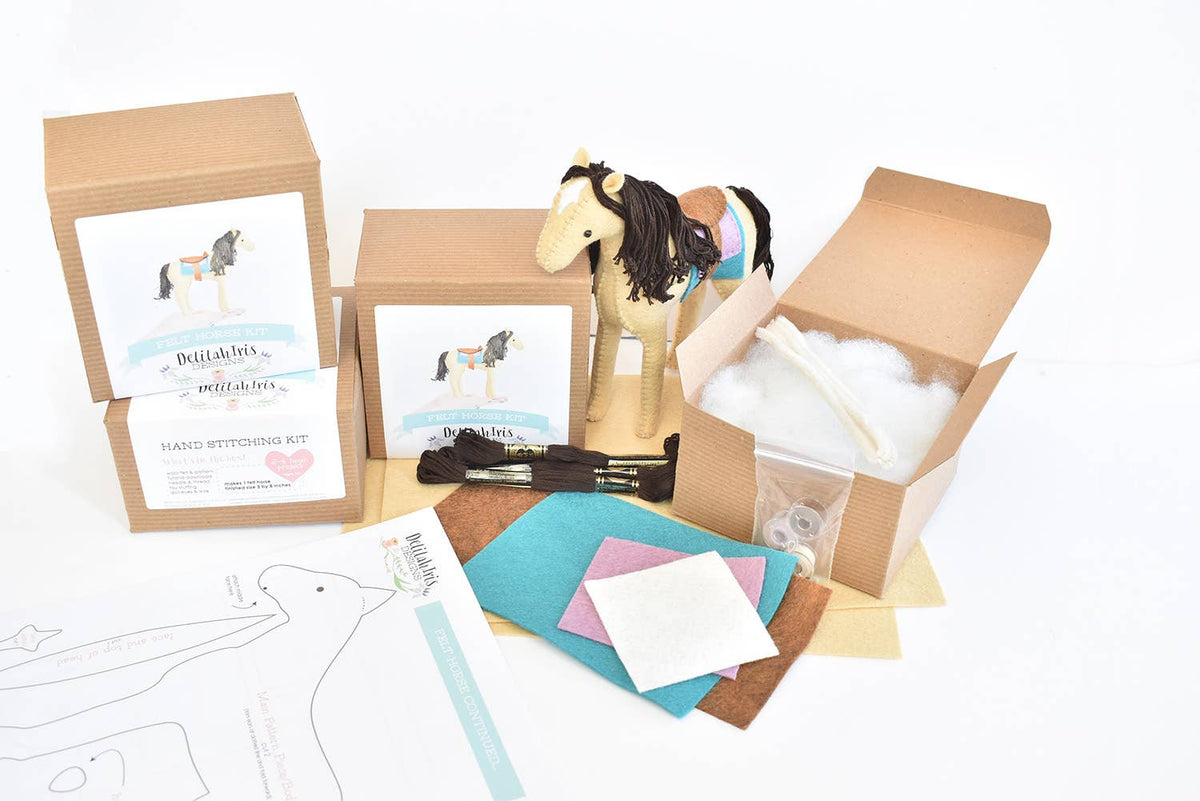 Felt Horse Sewing Kit by DelilahIris