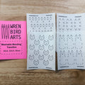 Set #6 Pink Cat washable mending transfers by Wrenbird Arts