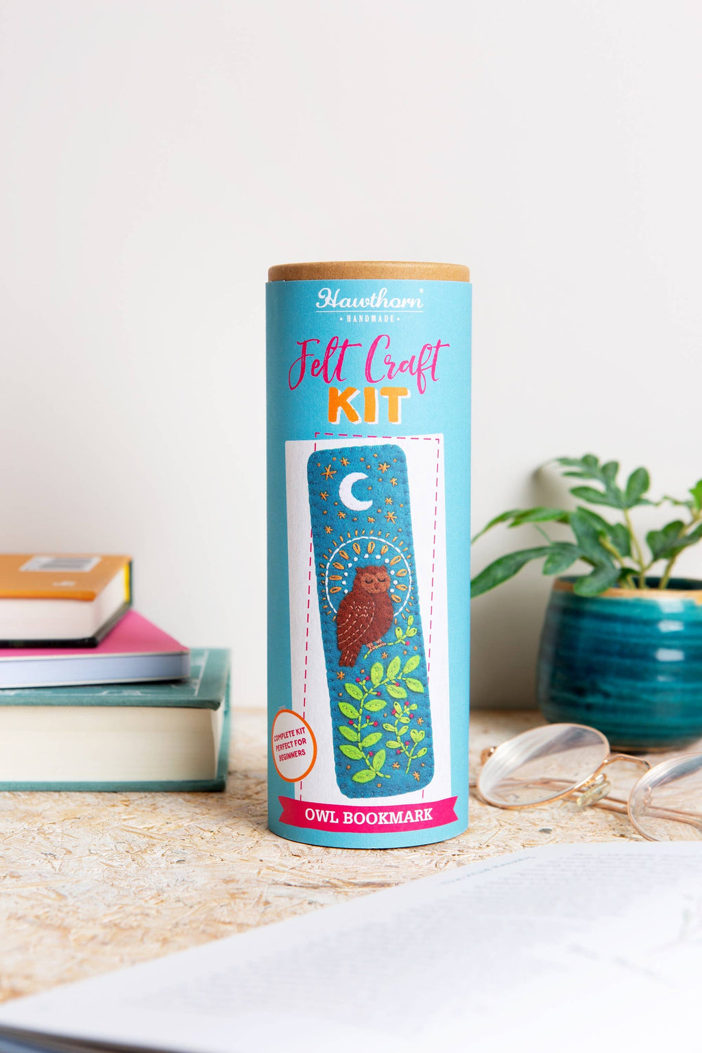 Owl Bookmark felt craft kit by Hawthorn Handmade