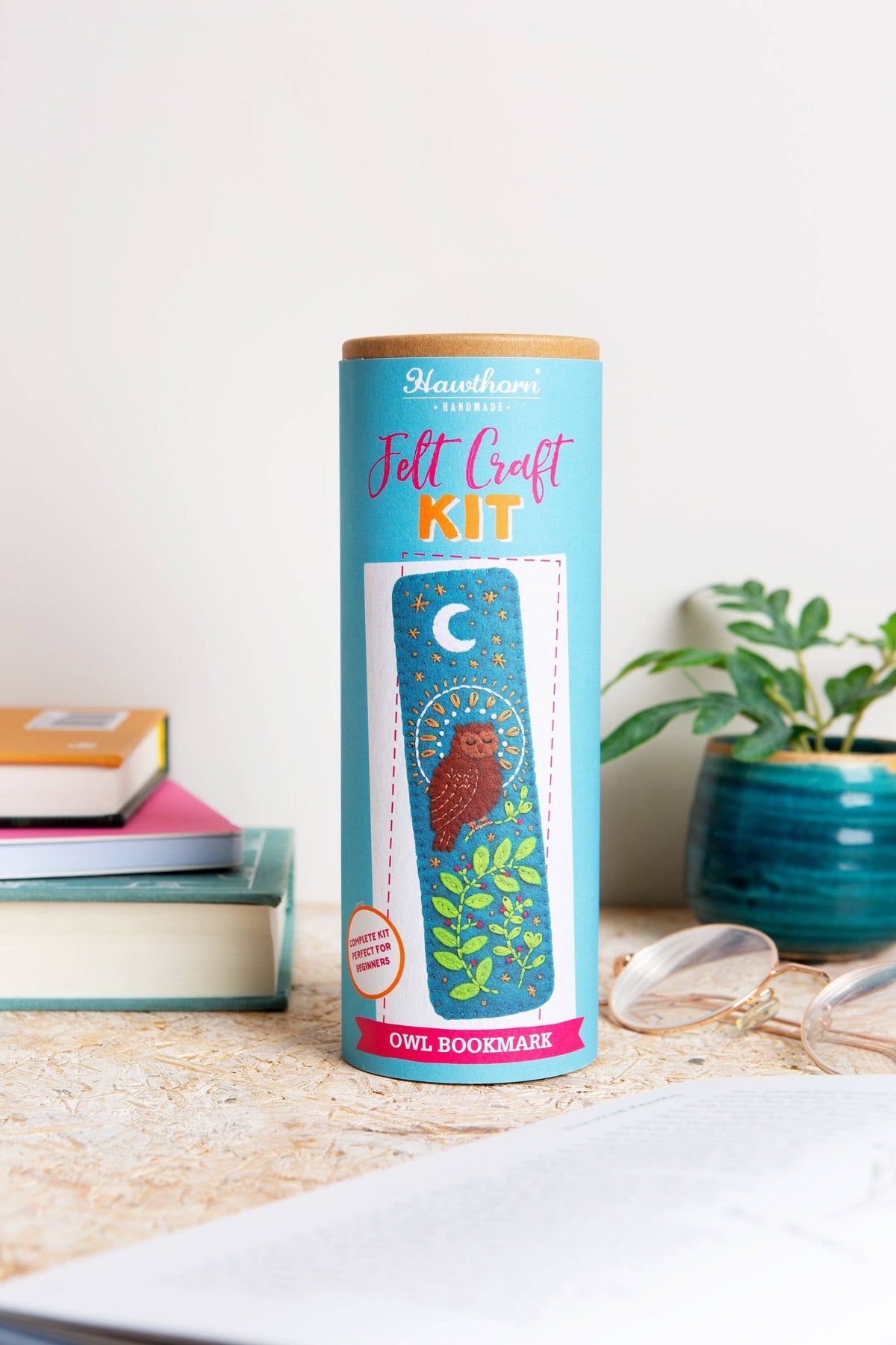 Owl Bookmark felt craft kit by Hawthorn Handmade