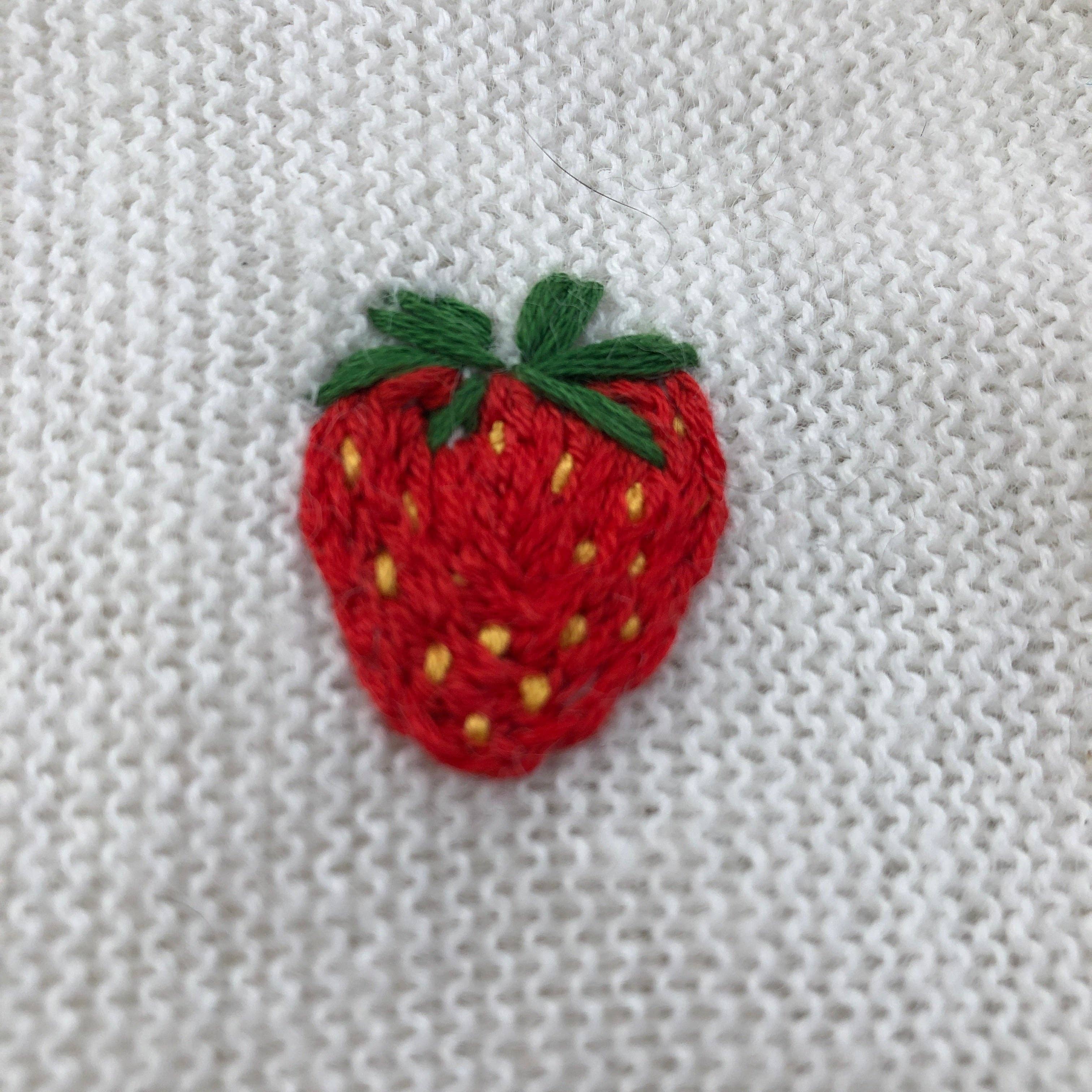 Thirteen designs from 1 to 4 inches, including cherries, a banana, a beet and broccoli