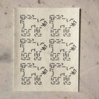 Catshiko geometric cat mending patterns for repairing denim, jackets and worn clothing