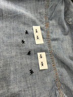 Each Wrenbird Arts bug transfer is single use, with a stitch guide included