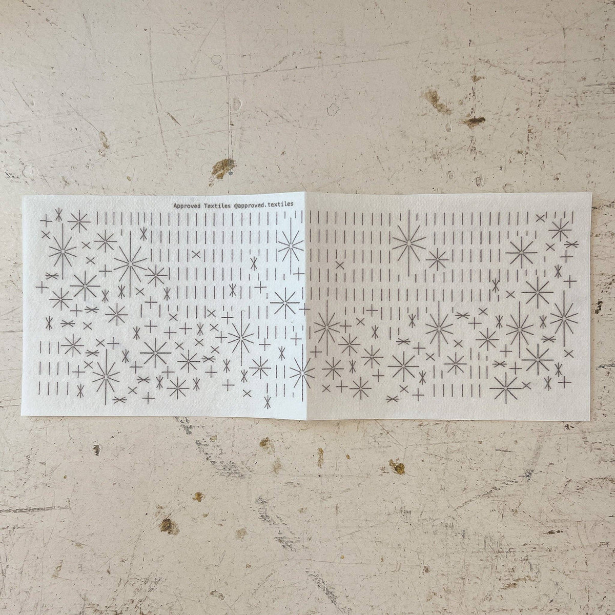 Stars minimal mending patterns for patching denim, jackets and worn clothing