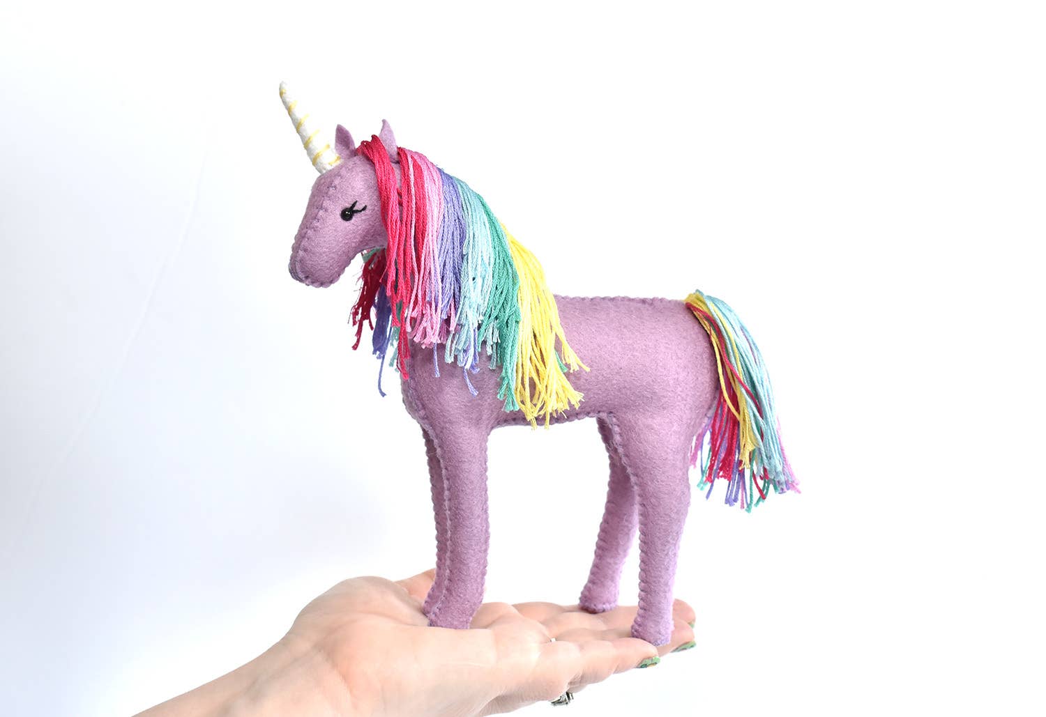 Rainbow Unicorn Felt Sewing Kit by DelilahIris