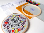 What the Actual Fuck cross stitch kit by Junebug and Darlin, view 5