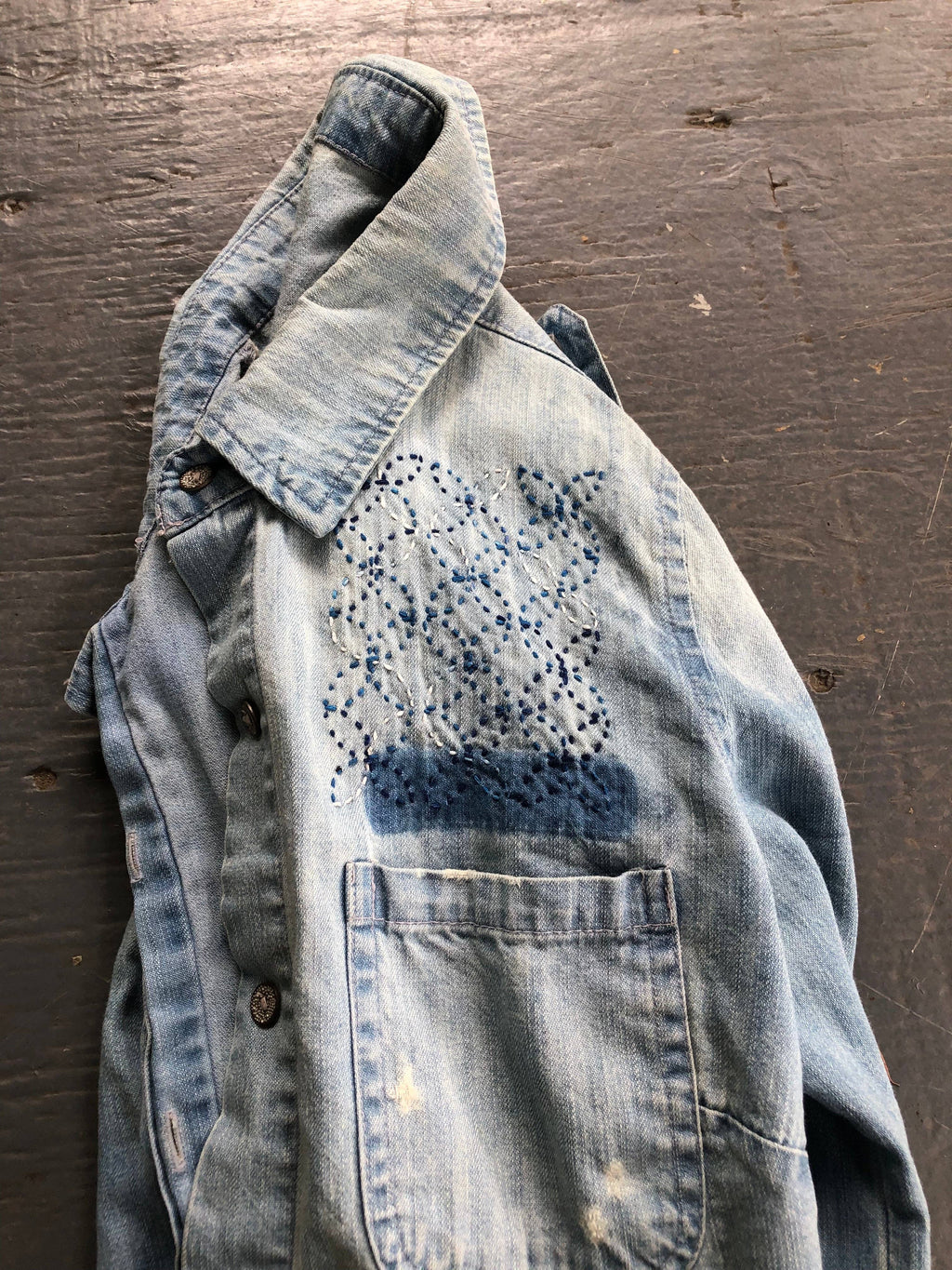 Washable stick and stitch mending transfers designed by Wrenbird Arts