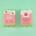 Kawaii Tomato mini cross stitch kit by Marvling Bros