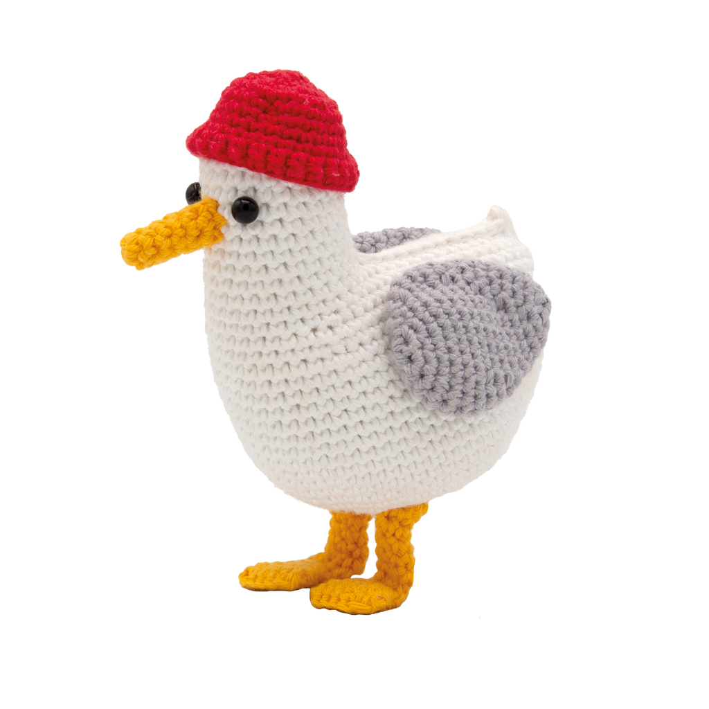 Stephen seagull amigurumi crochet kit from The Stitch