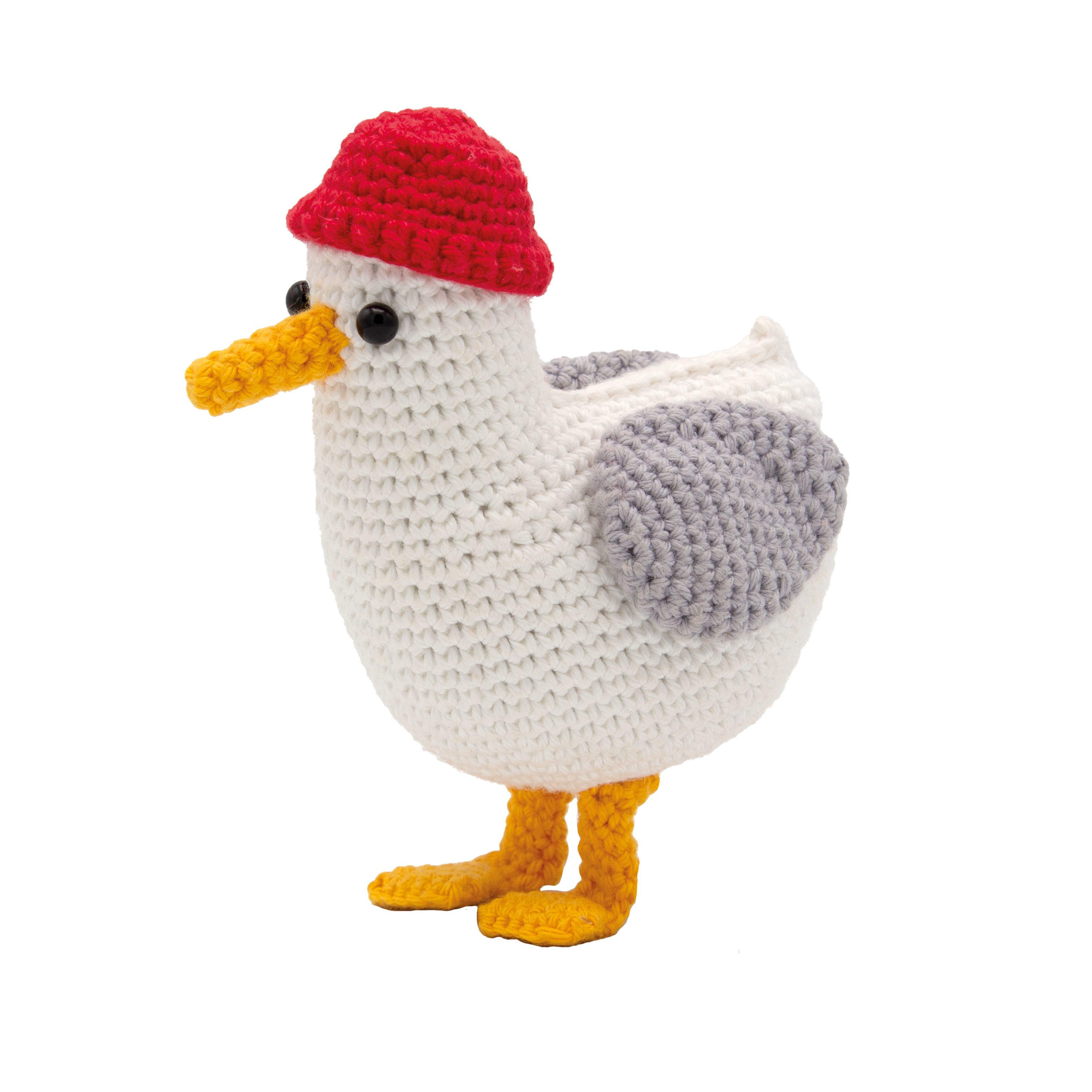 Stephen seagull amigurumi crochet kit from The Stitch