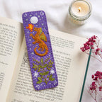 Dragon felt bookmark stitched from wool felt