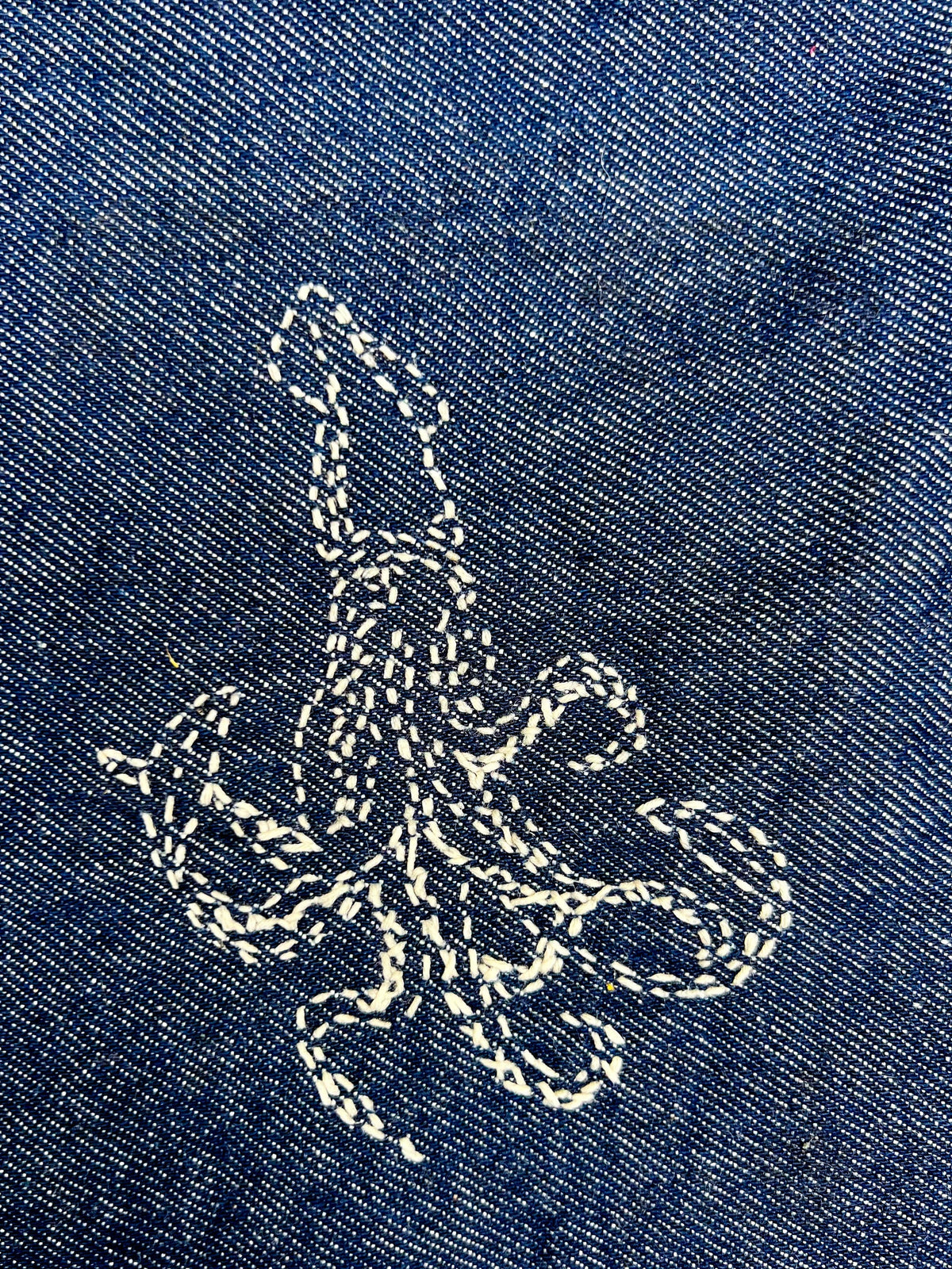 Nauticals stick and stitch embroidery transfers with maritime rope twist motifs for visible mending