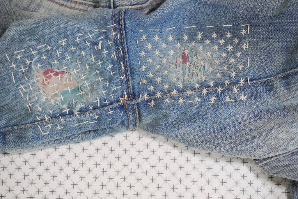 Socorro Society Sashiko Star/Ten Cross Stick 'n Stitch Pattern