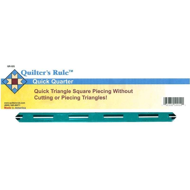 Quick Quarter marking tool by Quilter's Rule, an 8 inch slotted seam guide for quilters