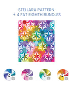 Stellara quilt kit with Alison Glass Color Camp Basics fat eighth bundles